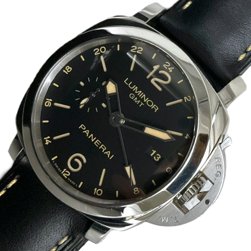 パネライ PANERAI ルミノール1950 GMT アッチャイオ PAM00531 ブラック ステンレススチール レディース 腕時計