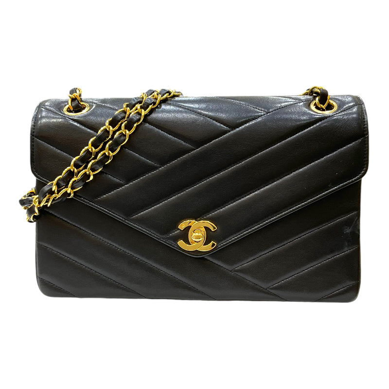 シャネル CHANEL バイアスステッチ チェーンショルダーバッグ 3