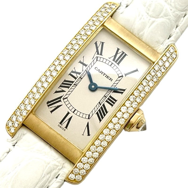 カルティエ Cartier タンクアメリカン SM WB701251 シルバー