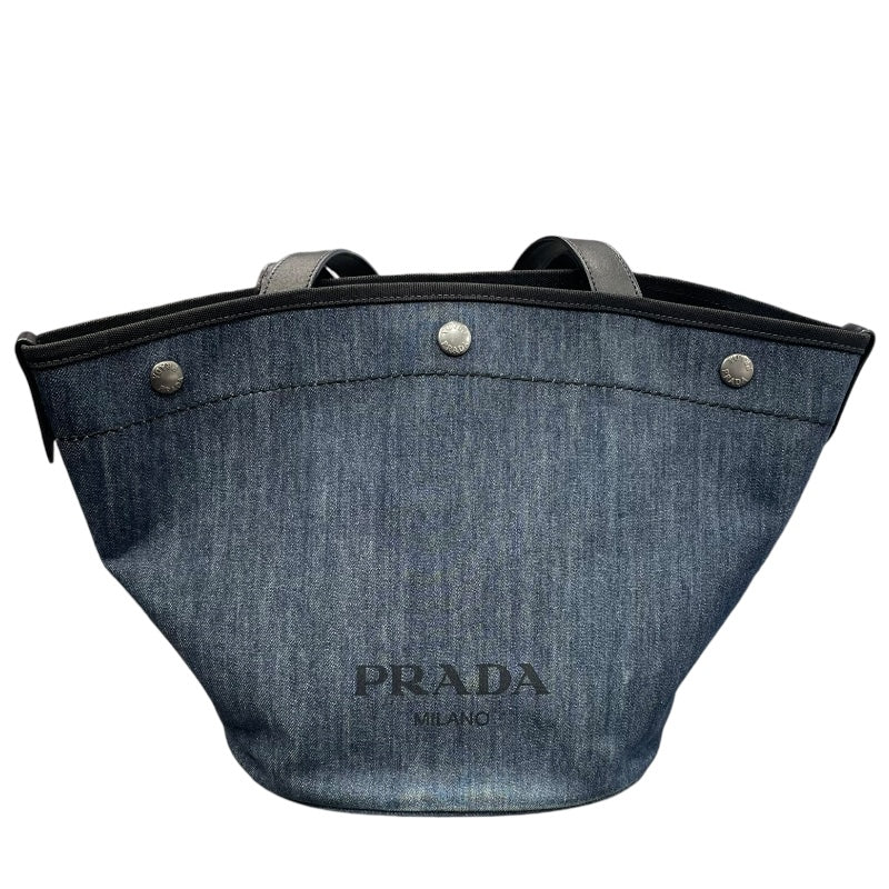 プラダ PRADA 2WAYバケットトート 1BG244 デニム デニム/インディゴ レディース ハンドバッグ | 中古ブランドリユースショップ  OKURA(おお蔵)