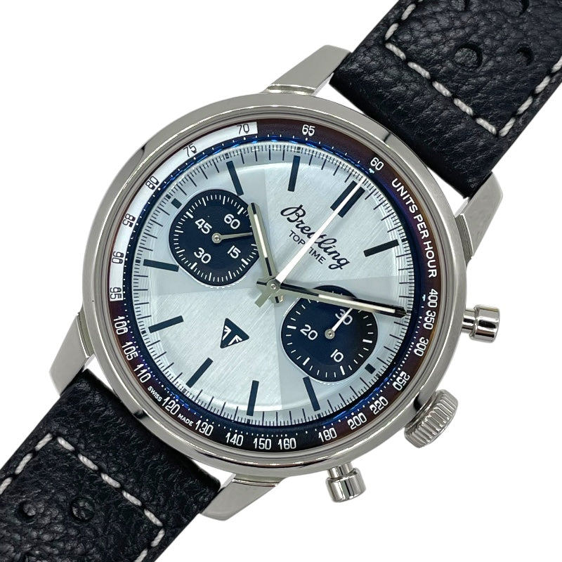 ブライトリング BREITLING トップタイム B01 トライアンフ AB0176 アイスブルー SS/革ベルト メンズ 腕時計 |  中古ブランドリユースショップ OKURA(おお蔵)