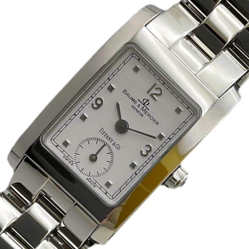 ボーム＆メルシェ BAUME & MERCIER ハンプトン ティファニーWネーム MV045139 ホワイト レディース 腕時計 |  中古ブランドリユースショップ OKURA(おお蔵)