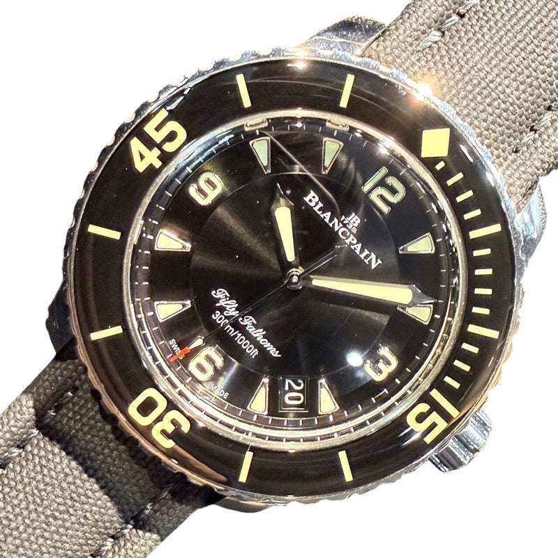 ブランパン BLANCPAIN フィフティファゾムス 5015-1130-52A ステンレススチール メンズ 腕時計 | 中古ブランドリユースショップ  OKURA(おお蔵)