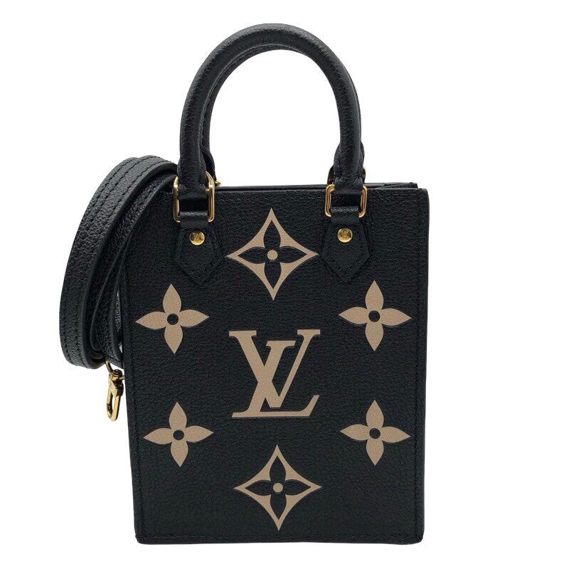 ルイ・ヴィトン LOUIS VUITTON プティット・サックプラ M57937 ブラック/ベージュ モノグラム・アンプラントレザー レディ |  中古ブランドリユースショップ OKURA(おお蔵)