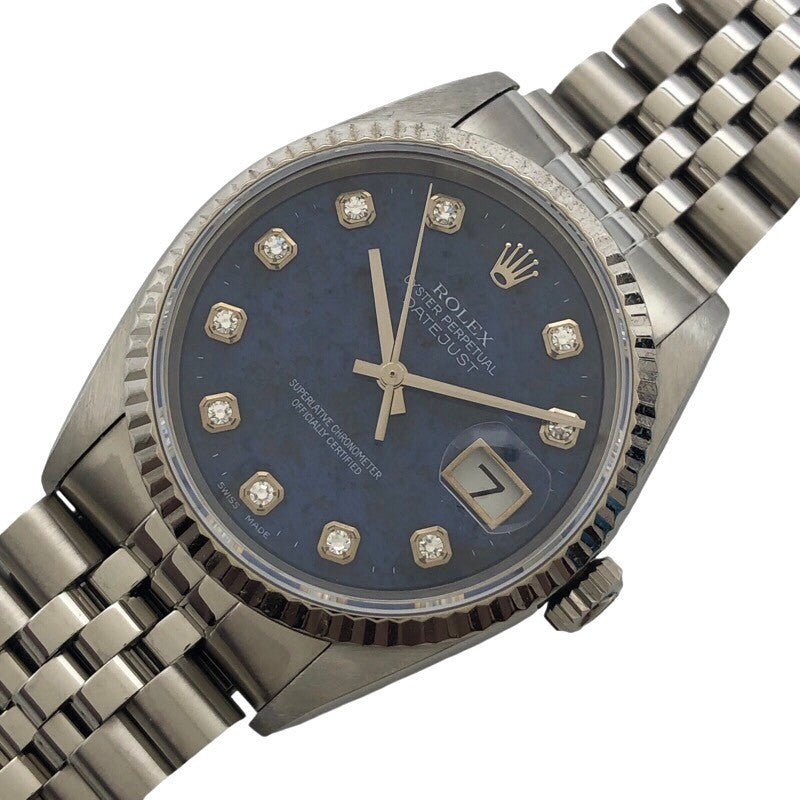 ロレックス ROLEX デイトジャストソーダライト 16234G ソーダライト WG/SS メンズ 腕時計 | 中古ブランドリユースショップ  OKURA(おお蔵)