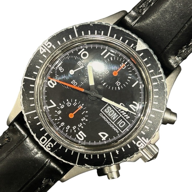 ジン Sinn メンズウォッチ 256.P ブラック ステンレススチール 自動巻き メンズ 腕時計 | 中古ブランドリユースショップ  OKURA(おお蔵)