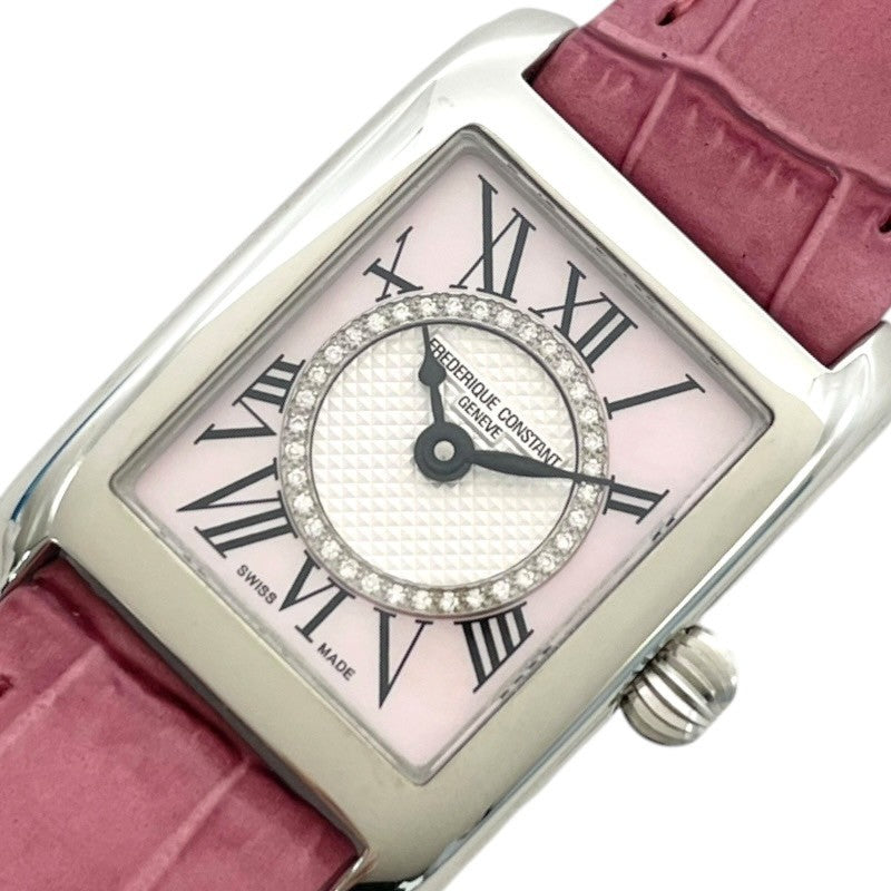 フレデリック・コンスタント FREDERIQUE CONSTANT クラシックカレ レディース ピンクシェル 日本限定 FC-200MPPD |  中古ブランドリユースショップ OKURA(おお蔵)