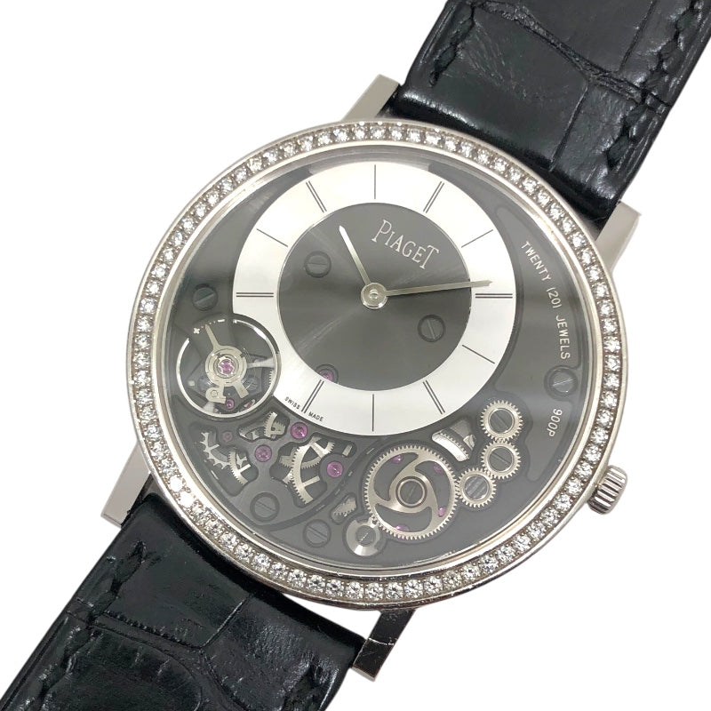 ピアジェ PIAGET アルティプラノ GOA39111 ブラック K18WG/レザーベルト メンズ 腕時計 | 中古ブランドリユースショップ  OKURA(おお蔵)