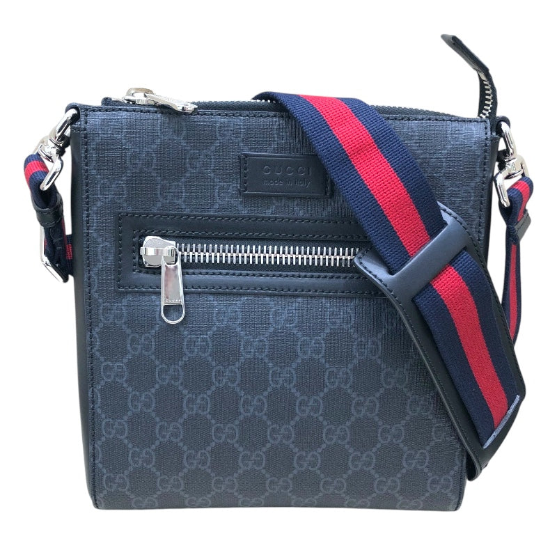 グッチ GUCCI GGスプリーム スモールメッセンジャーバッグ 523599 ブラック GGスプリーム レザー メンズ ショルダーバッグ |  中古ブランドリユースショップ OKURA(おお蔵)