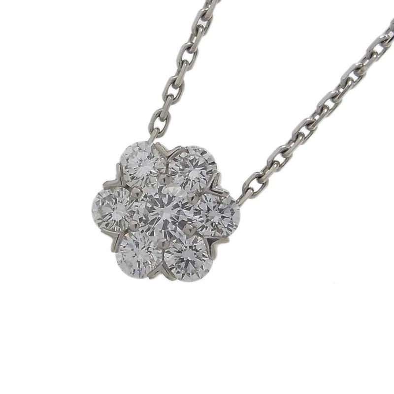 ヴァンクリーフ＆アーペル Van Cleef & Arpels フルーレット ダイヤモンド ペンダント ネックレス ラージ K18WG ジュ |  中古ブランドリユースショップ OKURA(おお蔵)