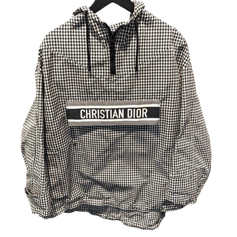 クリスチャン・ディオール Christian Dior BEE刺繍アノラックパーカー 017C10A2856 ホワイト×千鳥格 ポリエステル |  中古ブランドリユースショップ OKURA(おお蔵)