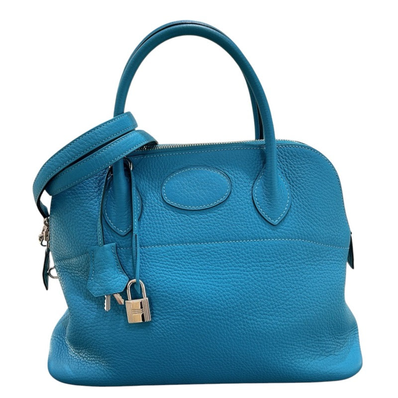 Chaton 様★エルメス ボリード 31 ターコイズ シルバー金具 エルメス HERMES ボリード31 □R刻印 ターコイズ シルバー金具