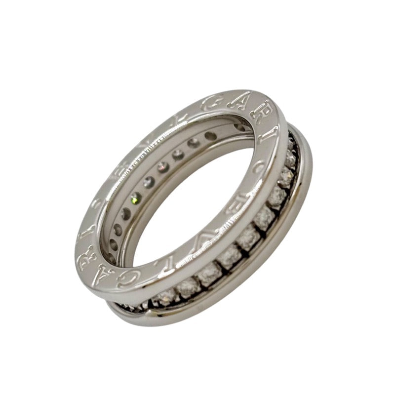 人気デザイナー ブルガリ BVLGARI ビーゼロワンリング 1バンド（XS) 750WG ホワイトゴールド