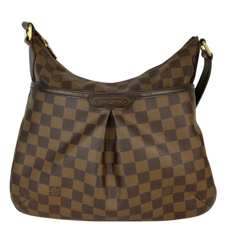 ダミエパターン ショルダーバッグ ブラウン