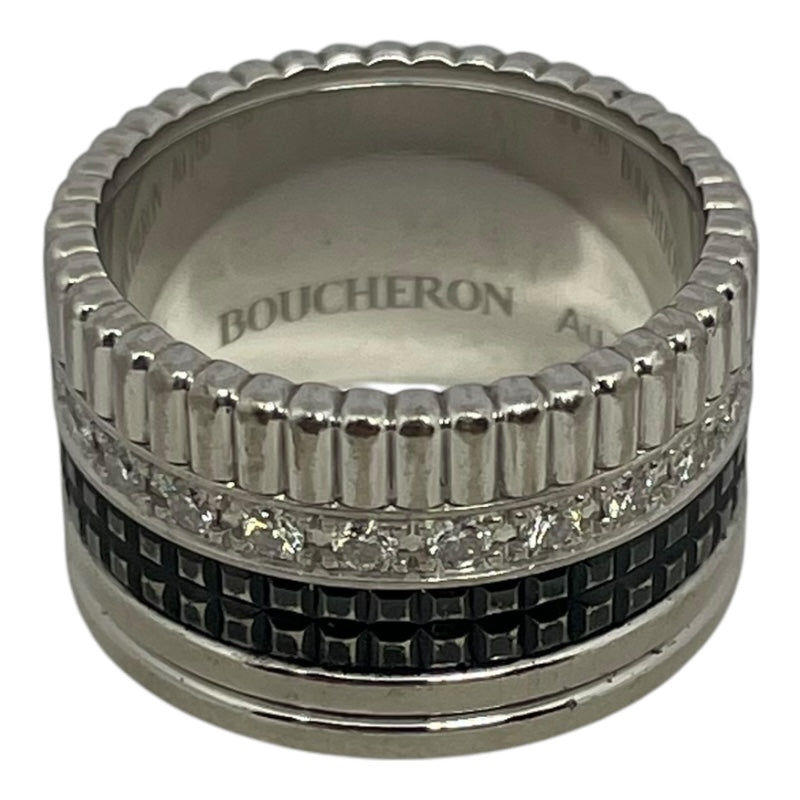 ブシュロン BOUCHERON キャトルクラシック ダイヤリング ラージ K18WG ジュエリー | 中古ブランドリユースショップ OKURA(おお蔵)