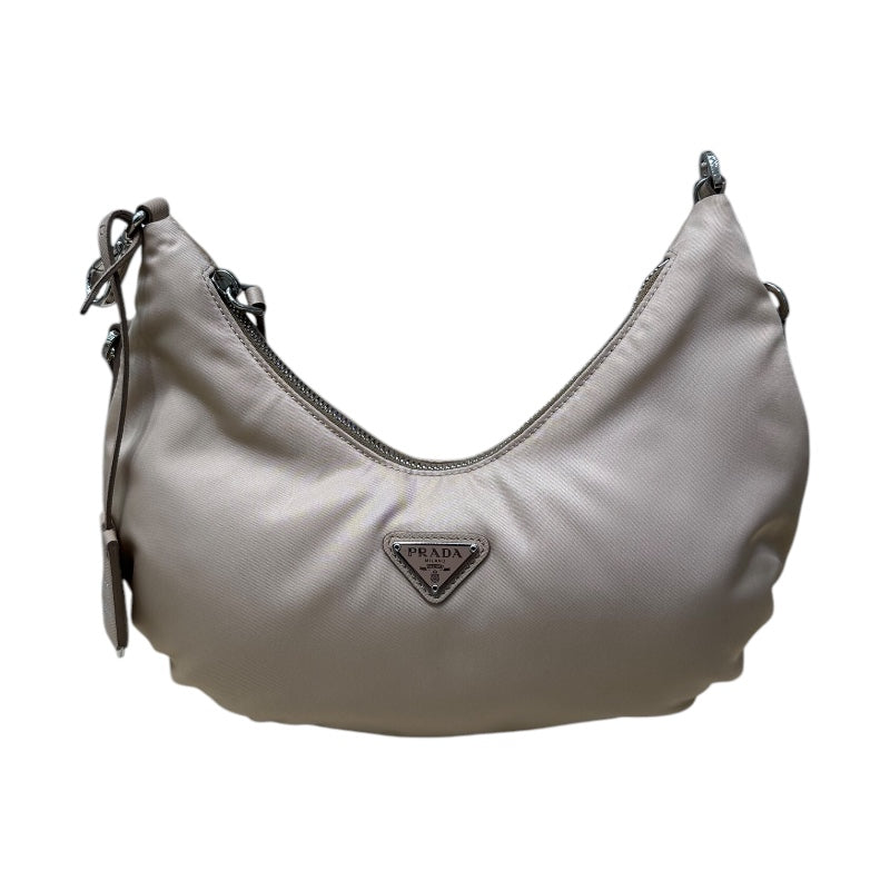 PRADA ベージュ ナイロン ショルダーバッグ