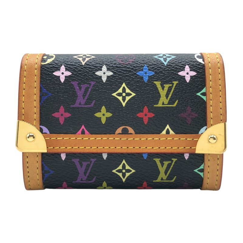 ルイ・ヴィトン LOUIS VUITTON ポルトモネ・プラ M92656 ノワール GD金具 モノグラム・マルチカラー レディース コイン |  中古ブランドリユースショップ OKURA(おお蔵)