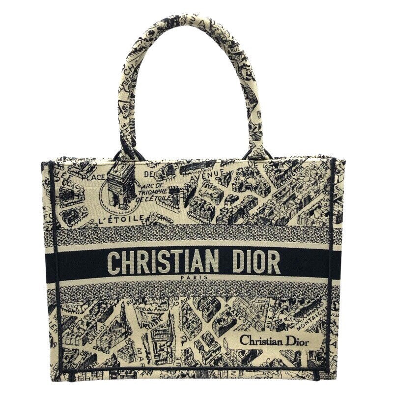 クリスチャン・ディオール Christian Dior ブックトートミディアム M1296ZOMP plan de paris トワルドゥジ |  中古ブランドリユースショップ OKURA(おお蔵)