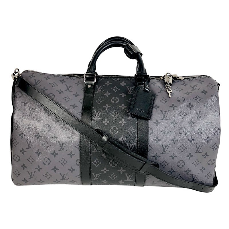 ルイ・ヴィトン LOUIS VUITTON キーポル・バンドリエール50 M45392 ブラック×グレー モノグラム・エクリプス・リバース |  中古ブランドリユースショップ OKURA(おお蔵)