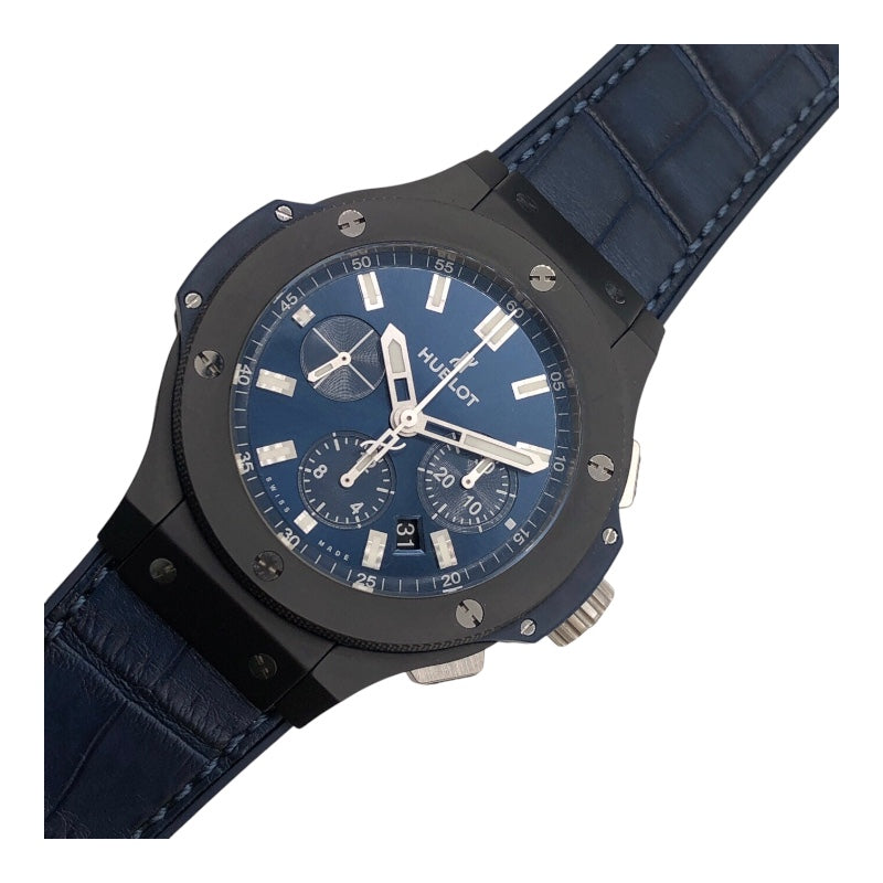 可愛いクリスマスツリーやギフトが！ ビッグバン HUBLOT ウブロ セラミック 301.CI.7170.LR ブルー ウブロ