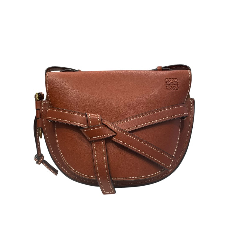 ロエベ LOEWE ゲートバッグ スモール 321.56.T20 ブラウン/ゴールド金具 カーフ レディース ショルダーバッグ |  中古ブランドリユースショップ OKURA(おお蔵)