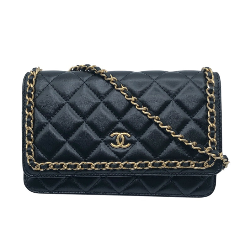 シャネル CHANEL マトラッセチェーンウォレット AP0674 ブラック・ゴールド金具 ラムスキン 長財布 | 中古ブランドリユースショップ  OKURA(おお蔵)