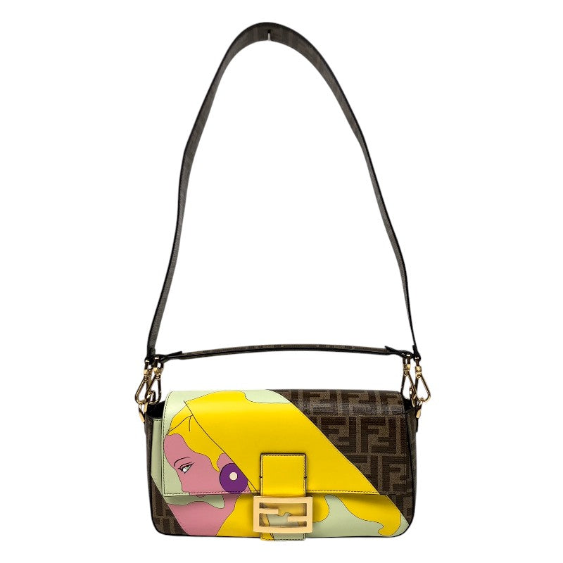 フェンディ FENDI バゲット アントニオ・ロペス 8BR600 ブラウン ゴールド金具 PVC・カーフ レディース ショルダーバッグ |  中古ブランドリユースショップ OKURA(おお蔵)