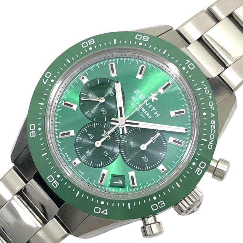 時計 MintGreen ゼニス ZENITH クロノマスタースポーツ YOSHIDAスペシャルモデル