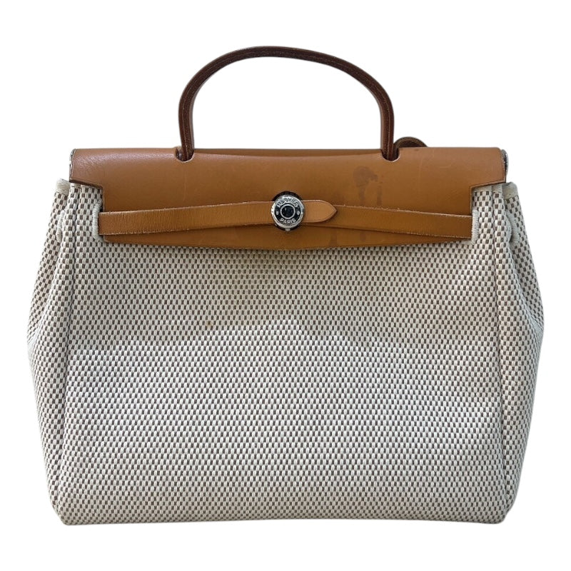 エルメス HERMES エールバッグPM ?H刻（2004年製） ベージュ