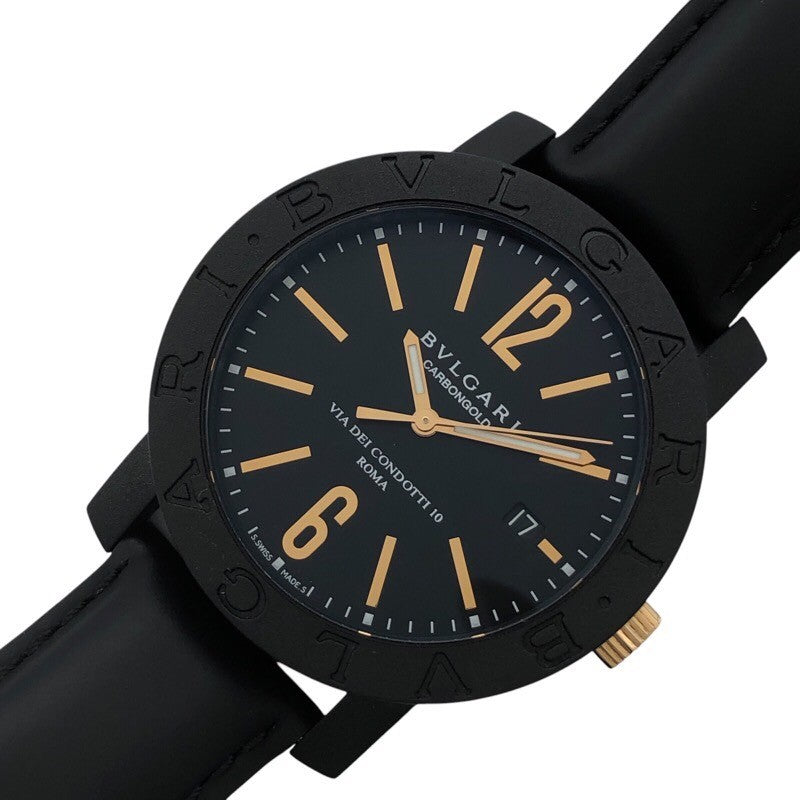 ブルガリ BVLGARI 時計 革ベルト ブラック Men's Leather Watches | Bvlgari Official Store