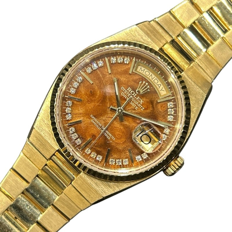 ロレックス ROLEX デイデイト ウォールナット 19018 K18イエロー