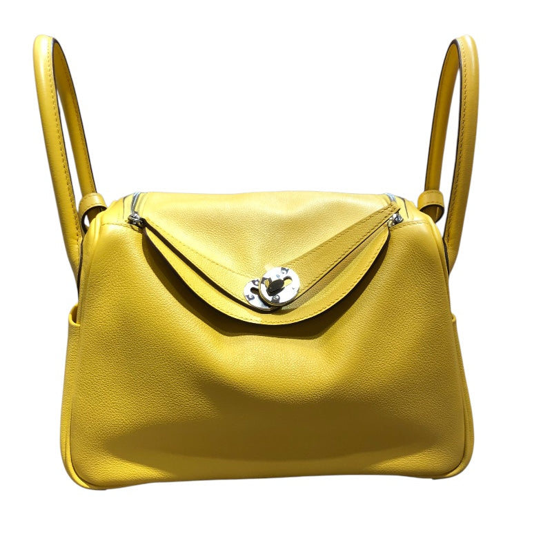 【イエローカラーがアクセント♪】HERMES ミニエヴリン S金具 イエロー（黄色）系 HERMES Evelyne(エルメス エヴリン) - 海外