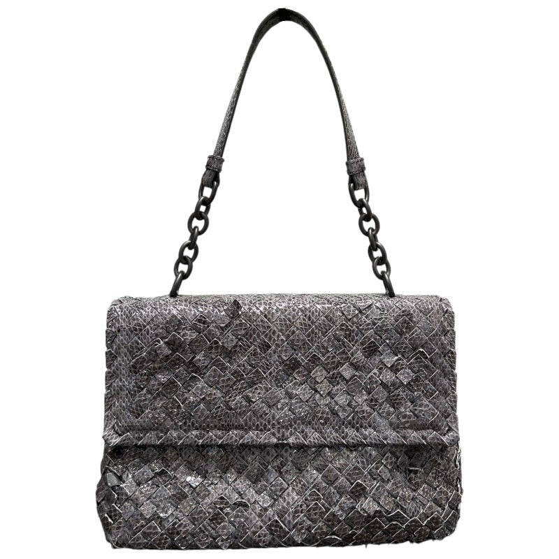 ボッテガ・ヴェネタ BOTTEGA VENETA パイソンイントレチャート