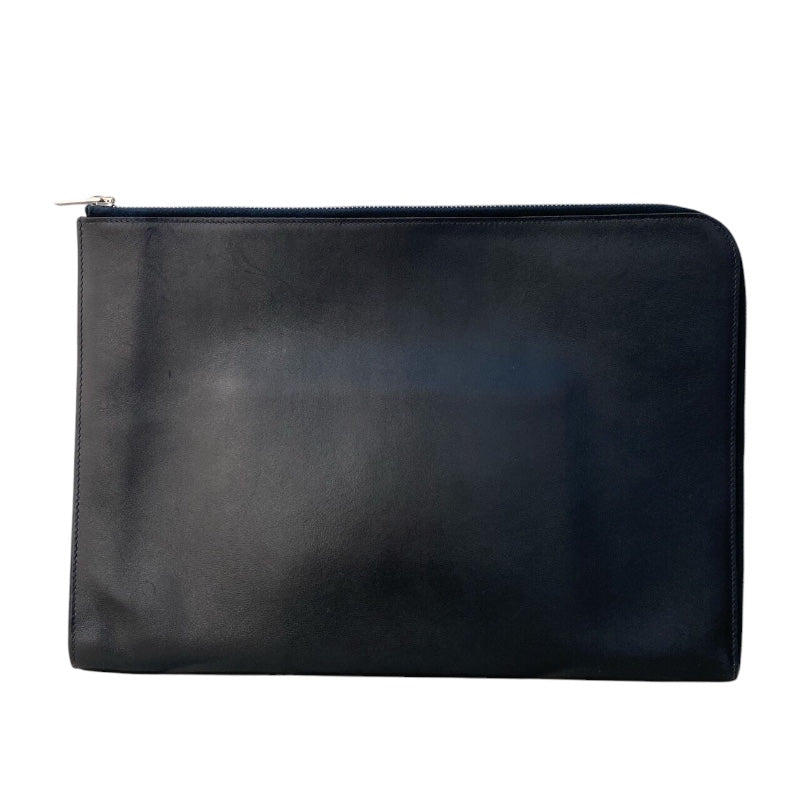 Hermès ブラック/グレー ハンドバッグ　男子OK 074409CB3Y_worn_1?size=3000,