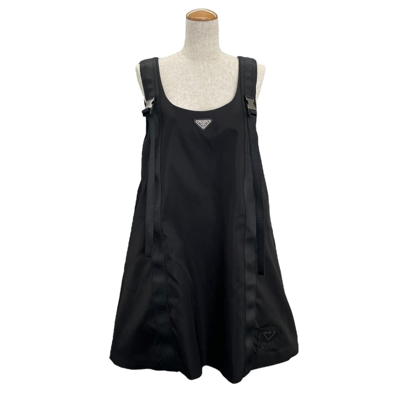 1320 美品 PRADA プラダ ワンピース ブラック プリーツ 半袖 PRADA PRADA(プラダ) プリーツ ワンピース 半袖 38S
