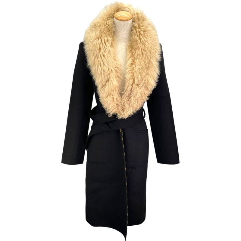 ルイ・ヴィトン LOUIS VUITTON ファーガウンコート FJMA83QWE ブラック