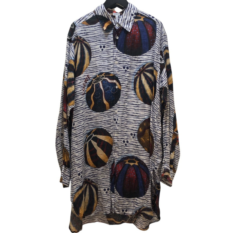 Loewe ロエべ 15ss コレクション 麻 カットソー sxサイズ 男女兼用 LOEWE】ロエベ オーバーサイズフィット ロングスリーブTシャツ