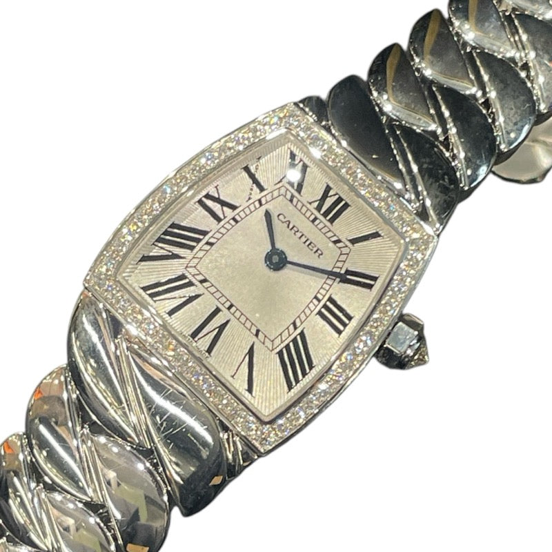 カルティエ Cartier ラドーニャSM 18Kホワイトゴールド クオーツ