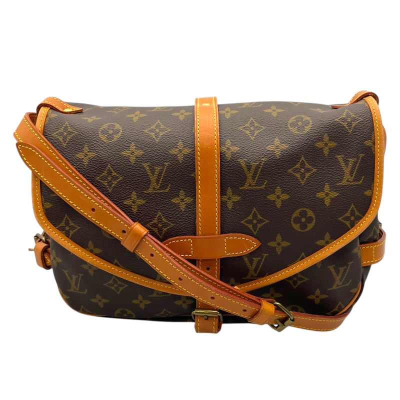 ルイヴィトン モノグラム ソミュール30 ショルダーバッグ M42256 ルイ・ヴィトン LOUIS VUITTON ソミュール30 M42256 ブラウン