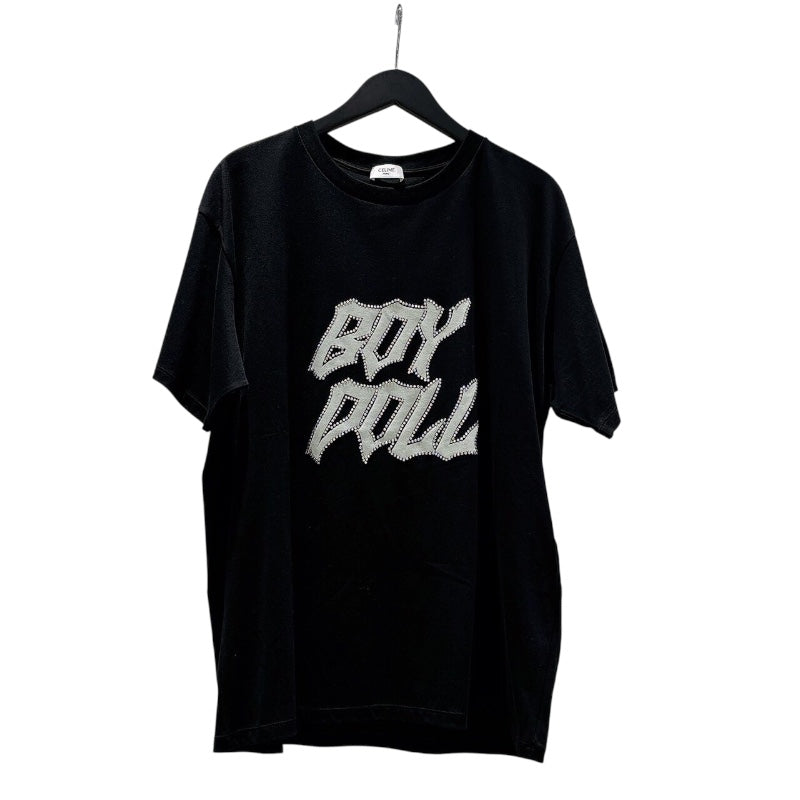 セリーヌ CELINE BOY DOLL ラインストーンロゴTシャツ 22AW