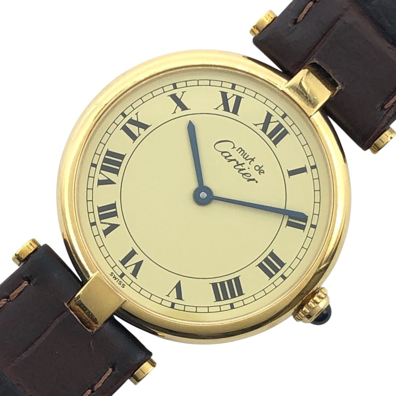 アメリカ通販ファッション カルティエ Cartier SV ゴールド W1001853 マストヴァンドームLM 時計