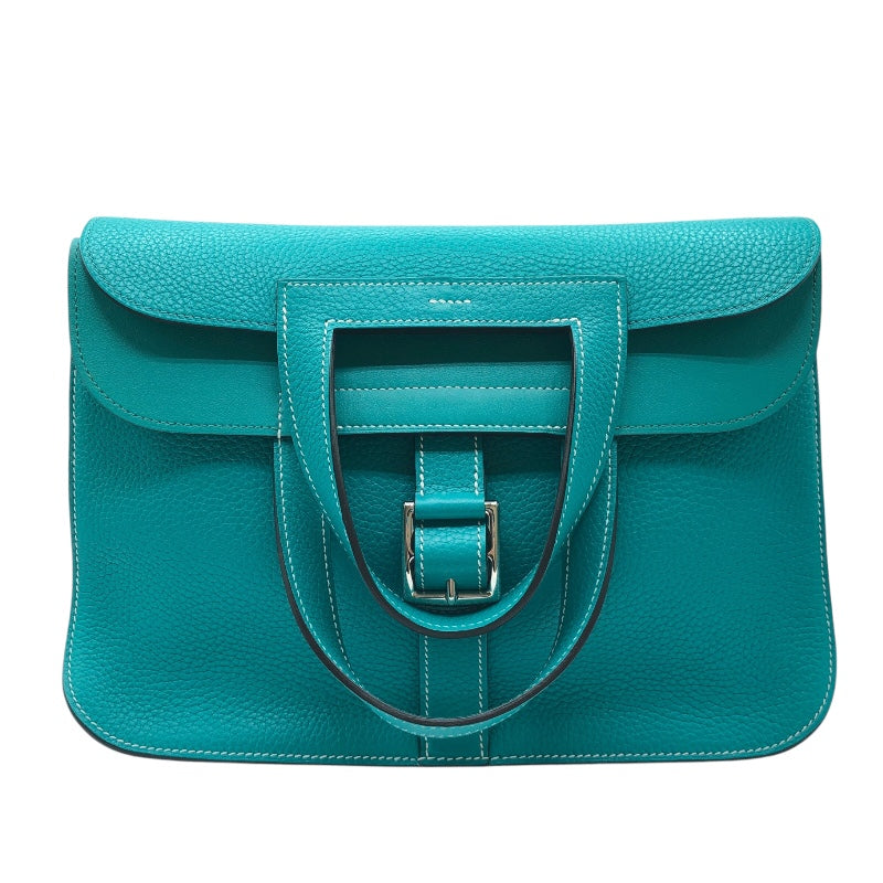 エルメス HERMES アルザン31 A刻印 ヴェールヴェローヌ・シルバー金具