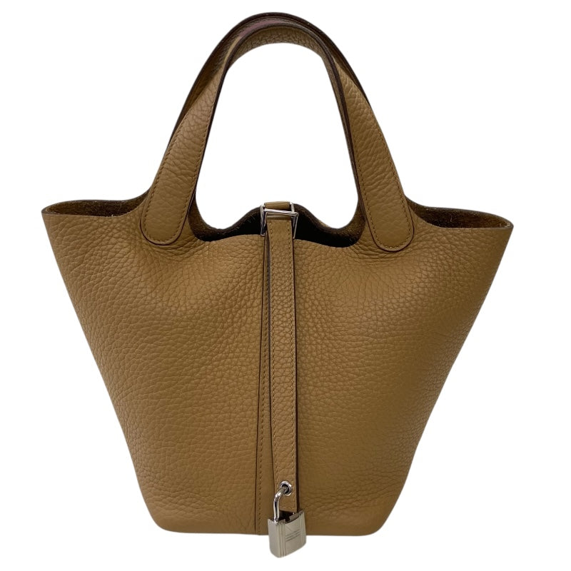 エルメス HERMES ピコタンロックPM ビスキュイ SV金具 トリヨン エルメス HERMES ピコタンロックPM ビスキュイ SV金具 トリヨン