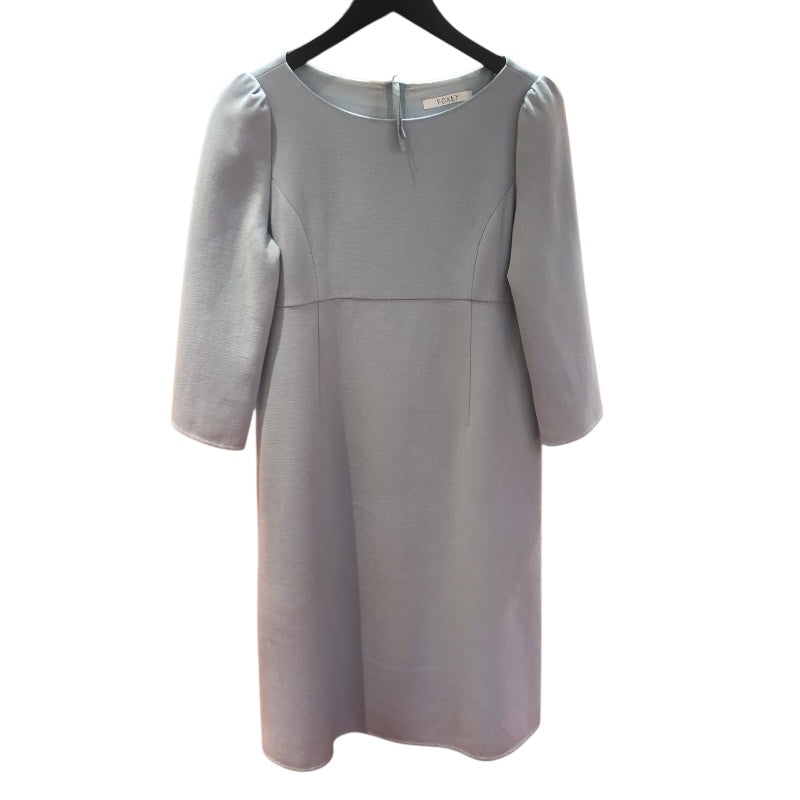 定価138240円FOXEY ふんわりワンピース 出品NO.1 フォクシー FOXEY Charlotte 七分袖ワンピース 41836 ブルー