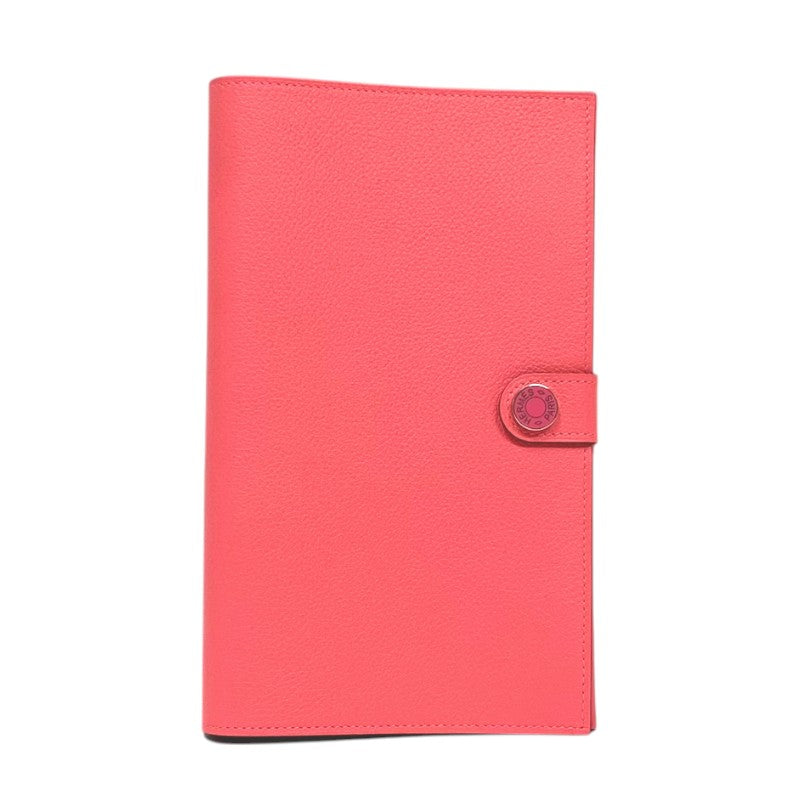中古 エルメス HERMES レディース 二つ折り財布 ローズアザレ/クレ エバーカラー エルメス HERMES ドゴン デュオ ウォレット C刻印 ローズアザレ SV金具