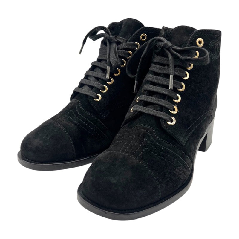 CHANEL シャネル　 ショートブーツ　サイズ36 国内シャネル購入 中古・古着通販】CHANEL (シャネル) ショートブーツ ブラック