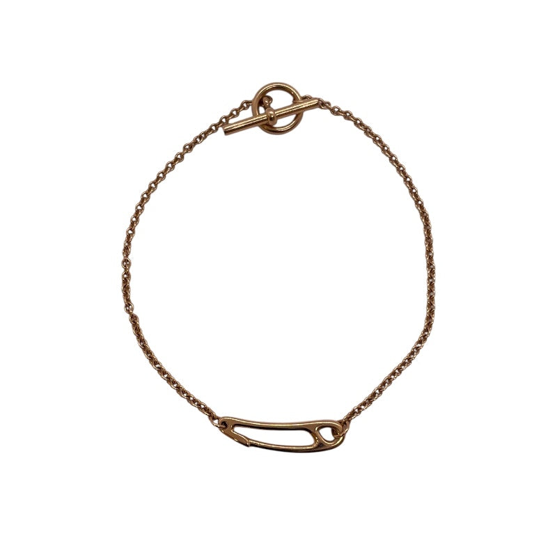 エルメス HERMES シェーヌダンクルミニパンクブレス K18ピンクゴールド