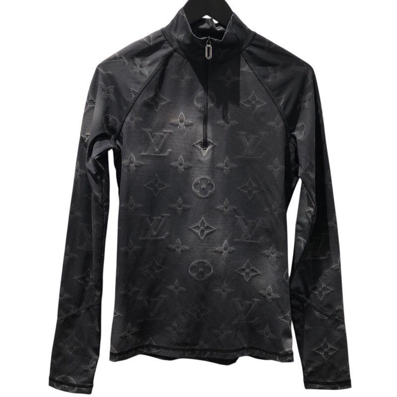 LOUIS VUITTON ルイヴィトン ハーフジップ ニット M 白 黒 LV 専用、他の方購入しないで下さい！ルイヴィトン ハーフモノグラム