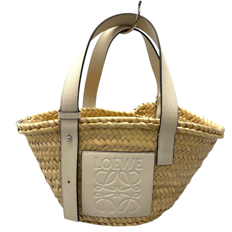 LOEWE】ロエベホワイトレザーハンドバッグ