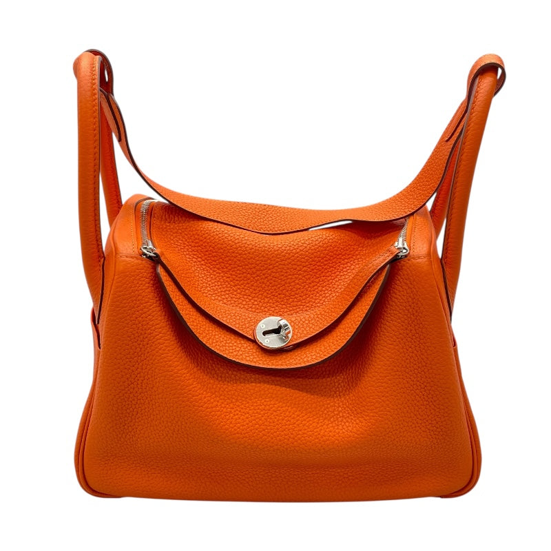 エルメス HERMES リンディ30 □N刻印 オレンジ シルバー金具 トリヨンクレマンス レディース ショルダーバッグ エルメス HERMES リンディ30 □N刻印 オレンジ シルバー金具 トリヨン